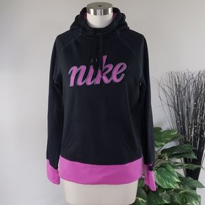 Black hooded sweatshirt